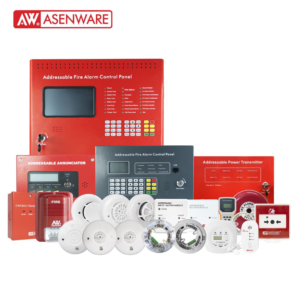 Addressable Fire Alarm Control Panel AW-FP200 (Mutil-8),Two Wire Addressable Fire Alarm System