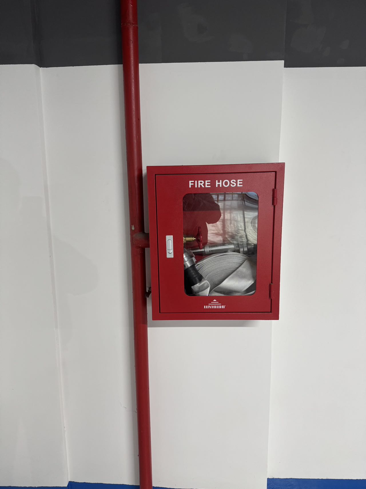 Asenware fire hose reel,fire hose cabinet,fire sprinkler, fire valve for Parking project in Mongolia